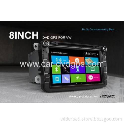 8inch Vw Multimedia Player Radio Tv Bt Steering Wheel Control Ipod Blue&me Car Info